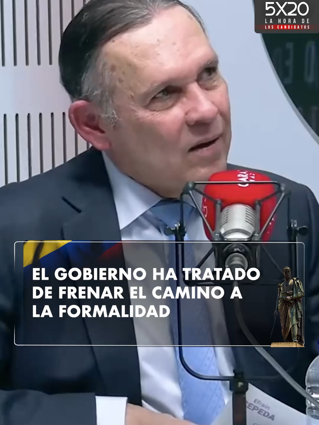 #Hora20 | Efraín Cepeda contestó las preguntas rápidas de Diana Calderón, expresó que durante dos años el actual gobierno de Gustavo Petro ha intentado frenar el camino que conduce a la formalidad en el país. Reviva cada detalle de #5x20Hora20 en nuestras plataformas