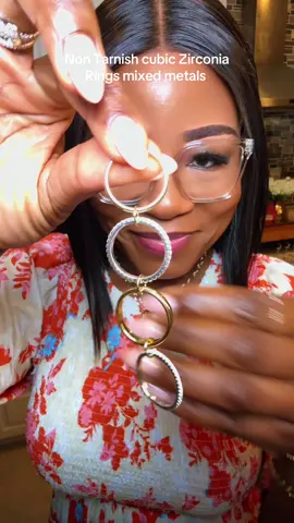 Non Tarnish gold stackable rings for women #goldstackablerings #nontarnishrings #tiktokshopcreatorpicks #tiktokshopblackfriday #tiktokshopcybermonday 