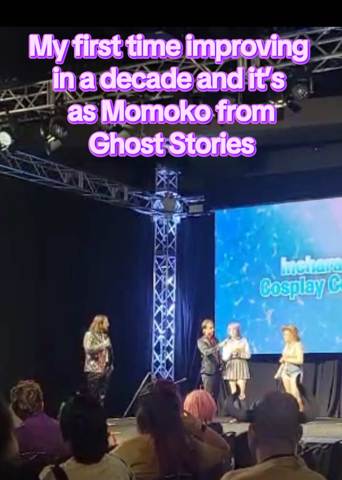 And yet I got third place in the contest. Hallelujah 🙏🏻 #cosplay #improv #ghoststoriesdub #animeconvention #cosplayersoftiktok 