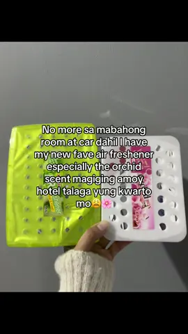 Naka buy 1 take 1 na nga mapapa bango pa yung kwarto at sasakyan mo, grabe! Thanks to this air freshener🥰 #airfreshener #orchid #carperfume #smellgood #fyp 