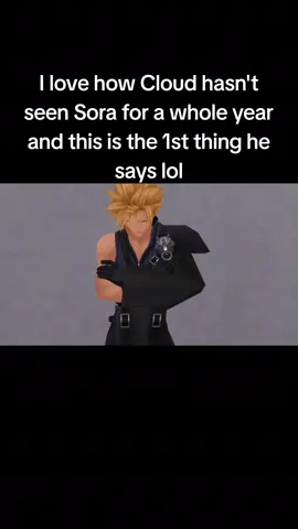 Like you could at least say hello lol #cloudstrife #sora #kingdomhearts2 #kh2 #kingdomhearts #kh #gaming #fypシ゚viral #foryoupage 