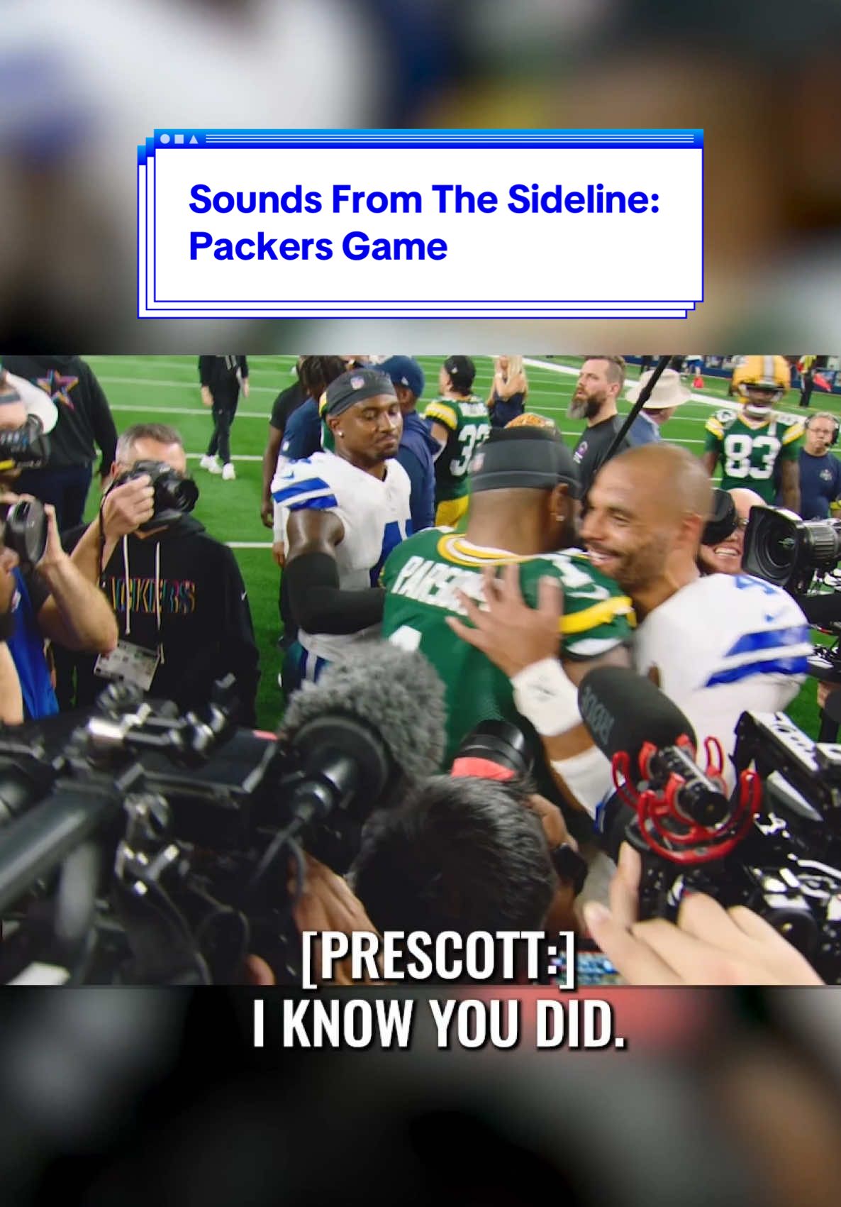 “Keep the energy and the juice high!” 🔋 Listen to the ‘Boys react to the 40-40 tie vs the Packers in this #SoundsFromTheSideline | #DallasCowboys #NFL #Football #micdup 