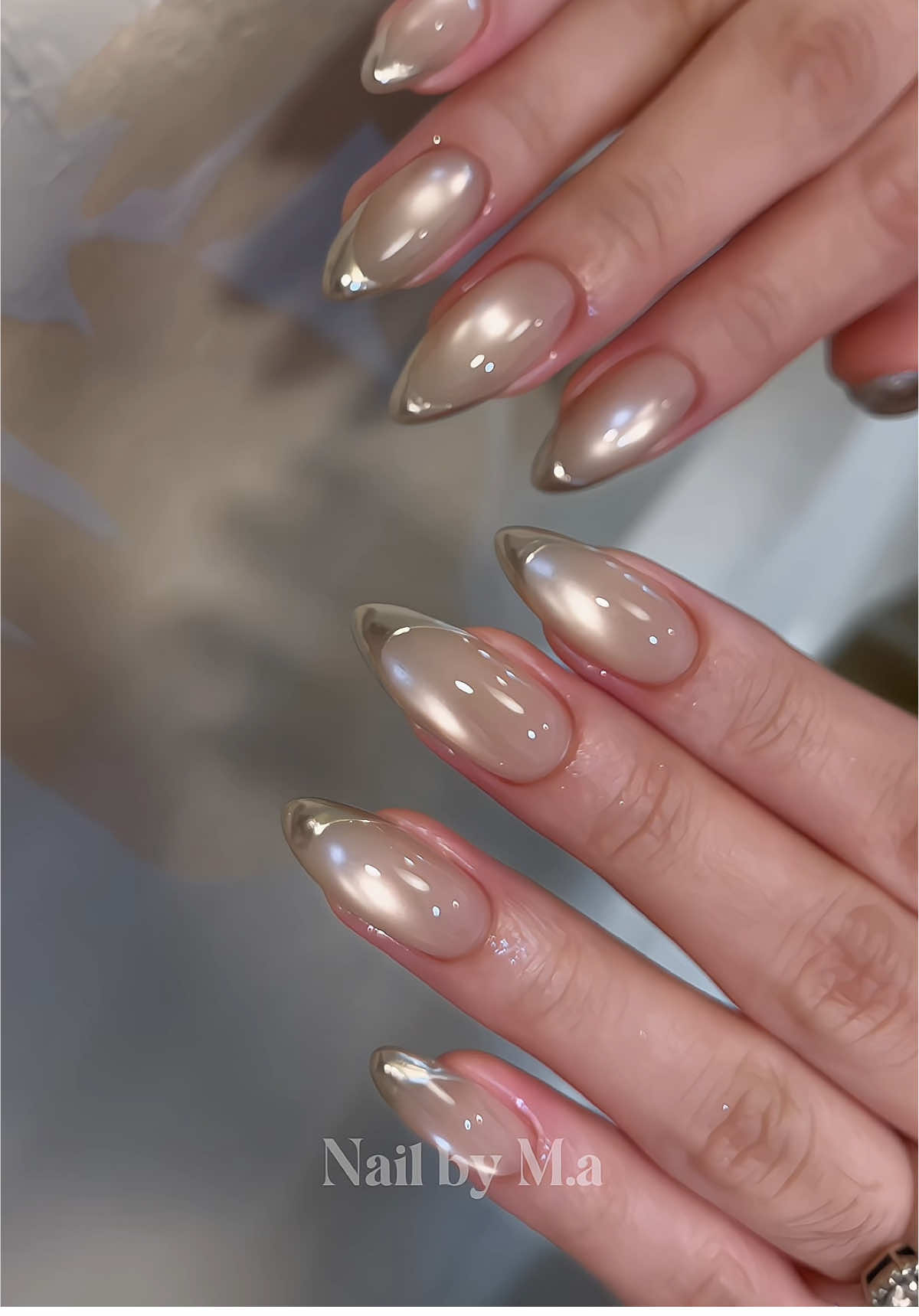 Double bling cùng mắt mèo + french đầu móng tráng gương ⋅˚₊‧ ୨୧ ‧₊˚ ⋅ #tiemnailthudaumot #nailbinhduong #tiemnailbinhduong #nailthudaumot #matmeoanhtrang 