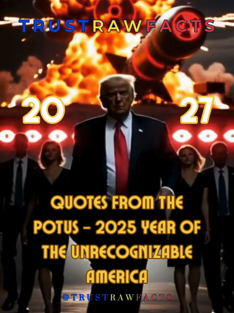 Together, we stand in awe, and divided we fall!  What is safe to say is in Jeopardy in America today! Let's the POTUS quotes do the talking for themself.  Is 2025 the Beginning of the Unrecognizable America? #trustrawfacts #fypage #fyp #trump #trumpspeech #trumpquotes #constitutionalrights #breakingnews #viraltiktok ##viralvideo #viral #meetyourstrawman #maritimeadmiraltylaw #themoreyouknowtok #stayinformed #edification #legaltiktok #legslese #americanhistory #2025 #2027 #worldwar3 #ww3 #presidentialquotes #americanmilitary #education #edification #war #trending #trumpsamerica #trump2025 #agenda47 #project2025 