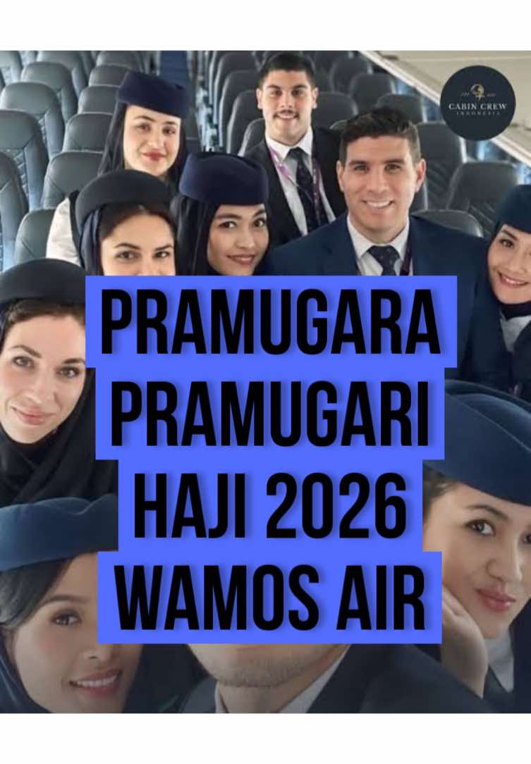 WAMOS AIR PRAMUGARA & PRAMUGARI HAJI #wamosair #cabincrew #pramugari #pramugara #flightattendant 