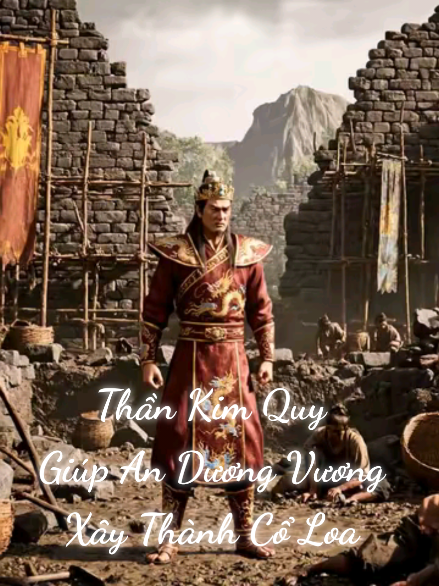 Thần Kim Quy trao móng vuốt thần kỳ giúp An Dương Vương dựng nên Loa Thành hùng tráng.#ThanKimQuy 🏹 Biểu tượng trí tuệ và sức mạnh dân tộc Việt Nam!