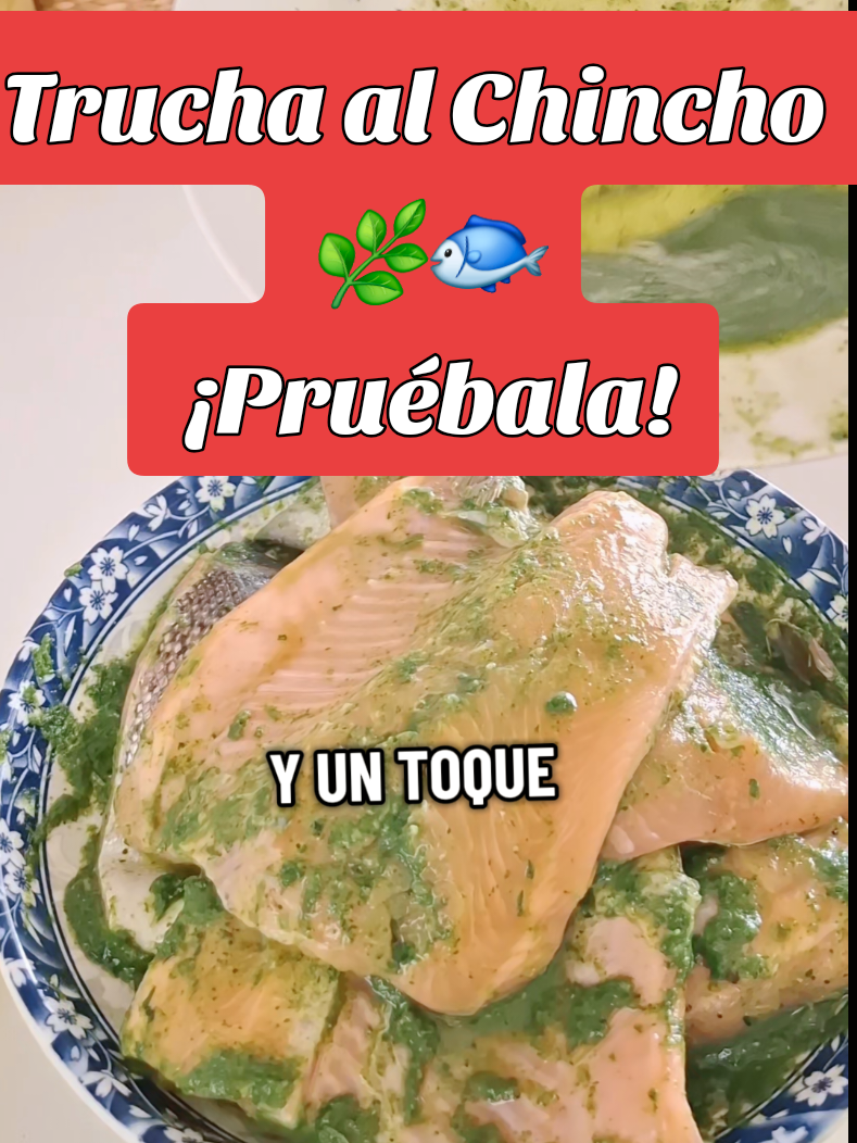 🌿🐟 Hoy te enseño a preparar una deliciosa trucha al chincho, un plato andino lleno de aroma y sabor. Aderecé la trucha con chincho licuado, ajos, comino, pimienta, sal y un toque de limón 🍋. La dejé macerar para que absorba todos los sabores y luego la freí hasta que quedó doradita y jugosa. 🤤 La acompañé con arroz amarillo al palillo y una ensaladita fresca de ají dulce, cebolla y limón 🥗. ¡Una combinación perfecta que alegra la mesa y conquista el paladar! ✨ 👉 Si amas la cocina peruana y las recetas caseras, guarda este video, dale like 👍 y cuéntame en los comentarios: ¿Con qué acompañarías tú esta trucha al chincho? #cocinaperuana  #trucha  #chincho #comidacasera  #recetastiktok 