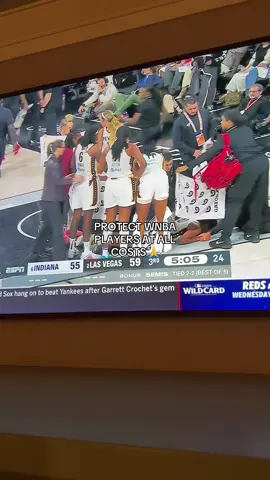 Finally got my kids down to see the last half of game 5 and another player, Kelsey Mitchell, down… PROTECT THESE WOMENNNNN AT ALL COSTS!!! #WNBA #kelseymitchell #indiana #game5 #playoffs 