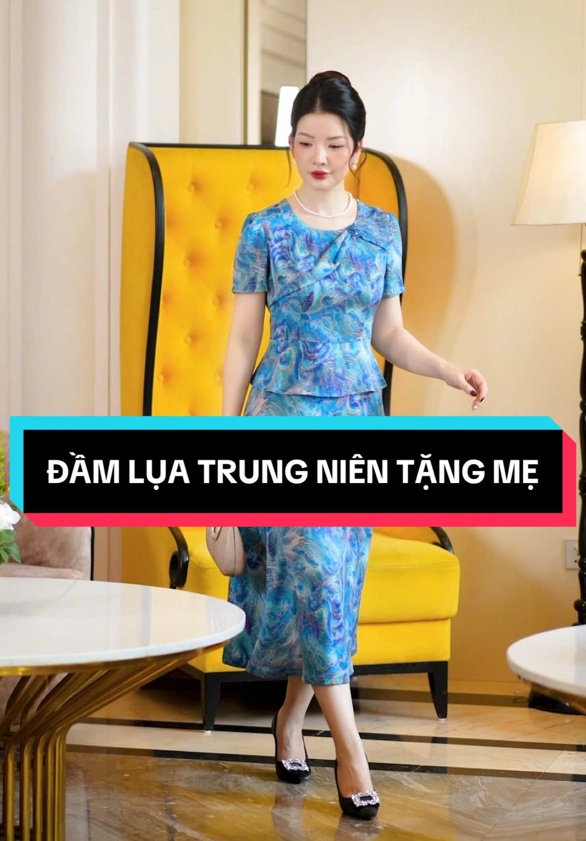 Đầm lụa tuyết trung niên thanh lịch#thoitrangtrungnien #quatangme #lybee #lybeeshop #viraltiktok #thoitrangnu #dobotrungnien #vaytangme #vayditiec #donutrungnienchome #quanaotrungnienchome 