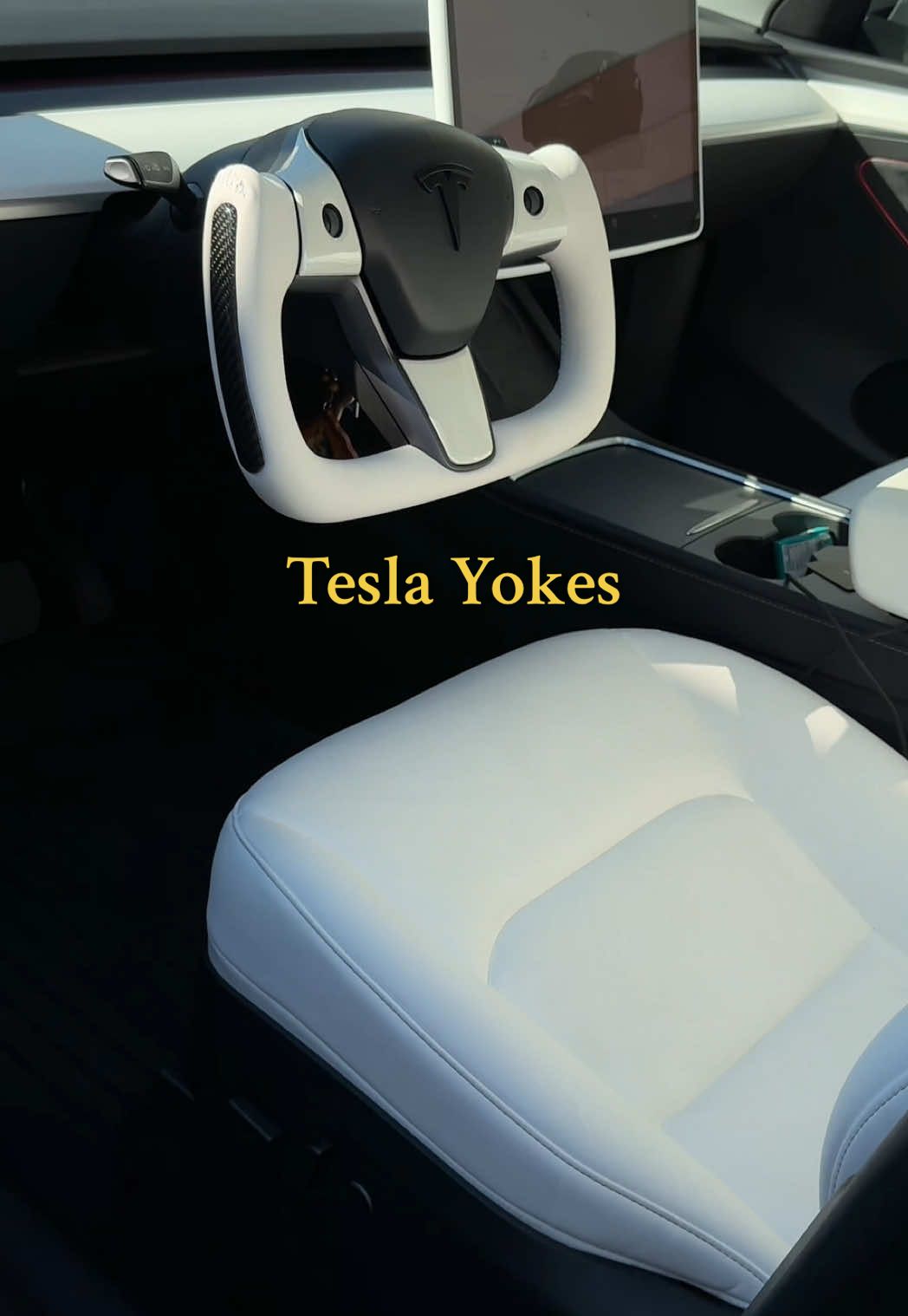 We have some of the best style yokes in right now! Options available for new and older models! 🔥🔥  #tesla #teslamodely #teslamodel3 #foryoupage #teslatok 