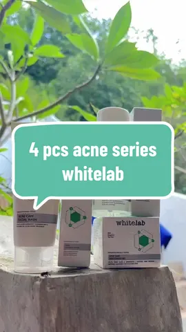 4 pcs acne series whitelab tanpa cream turun harga #whitelab #whitelabacne #skincare #acne #jerawat 