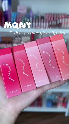 Dòng son bóng dùng daily mà gái Hàn rất mê => MQNY Dewy Water Glow Lip Tint 🍓✨ #mqny #DewyGlow #liptint #lolimeo #reviewson 