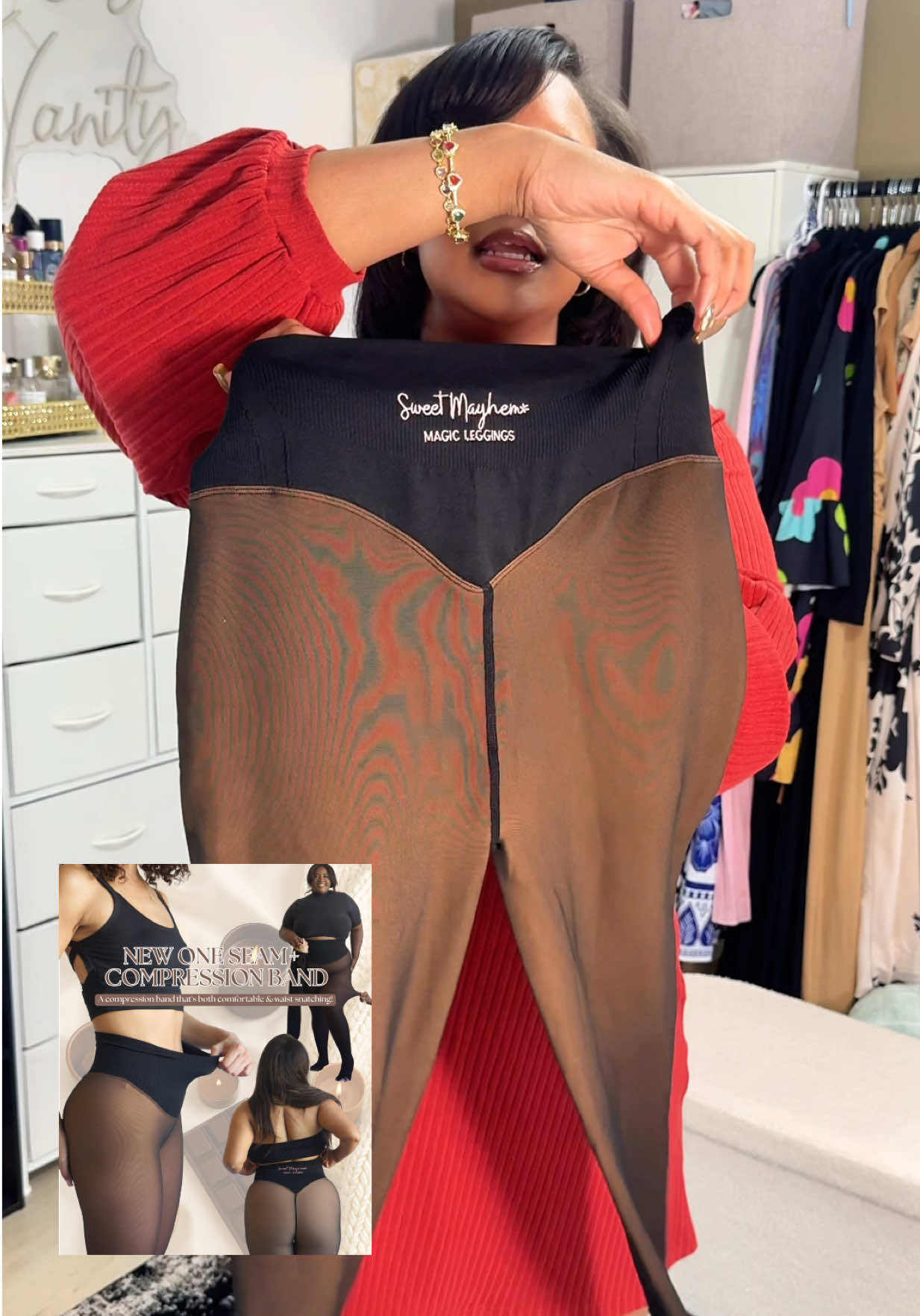 I KNOWWWW the copy cats are big mad right now 🫢 Throw away your knock offs with the uncomfortable band that digs in and get yourself our NEW premium waist snatching, one seam fleece lined leggings 🥰 We are THE ONLY ones with this upgraded compression band (for now cause I know the copy cats are running to their manufacturers right now 🤪🙄) and sizes XXS to XXXL AND 4 shades to match alll you girlies!! 🥹🫶🏻🫶🏼🫶🏽🫶🏾🫶🏿 They are on sale right now for our launch but will be back to full price soon!!! #fall #fleecelinedtights #plussize #browngirl #shapewear 