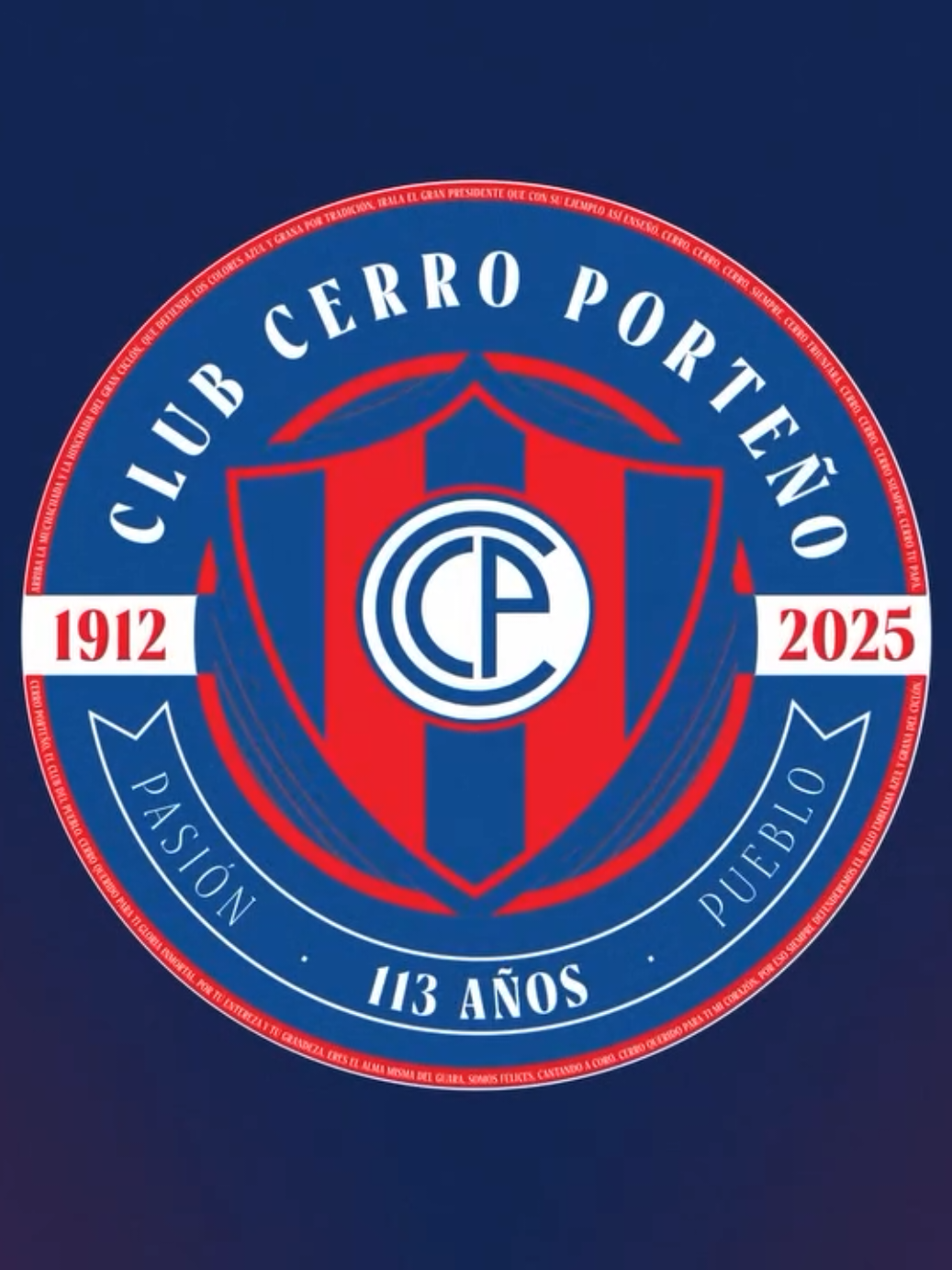 Feliz aniversario 113 familia Azulgrana ❤️💙 😍😍🌪️ #viral #cerro #lmhdp🔴🔵🌪️🔴🔵 #cerroporteño #ccp113años 