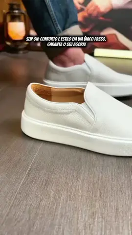tênis Slip on 🔥 #promocaoimperdivel #slipon #clicanolink #tenisbranco 