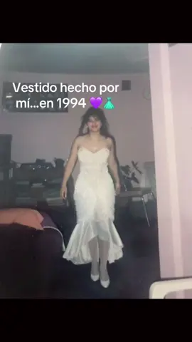 Vestidos hechos por mí en 1994 💜👗 #diseñodemoda #paratii #fashion