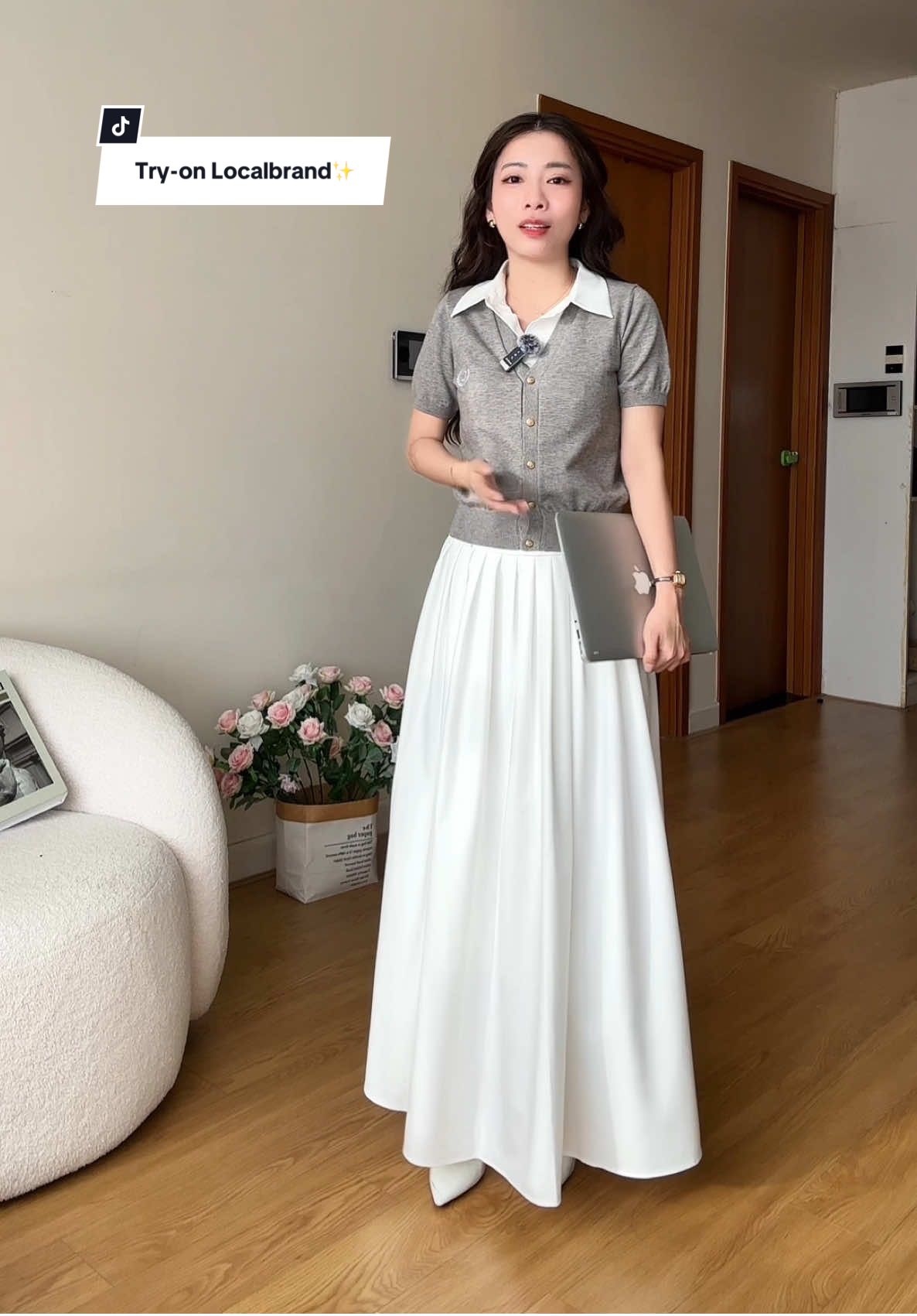 Outfit basic quốc dân đi làm hay đi chơi đều xinh đây ạ 🌼. #localbrand #TikTokFashion #review #thoitrangnu #calie 