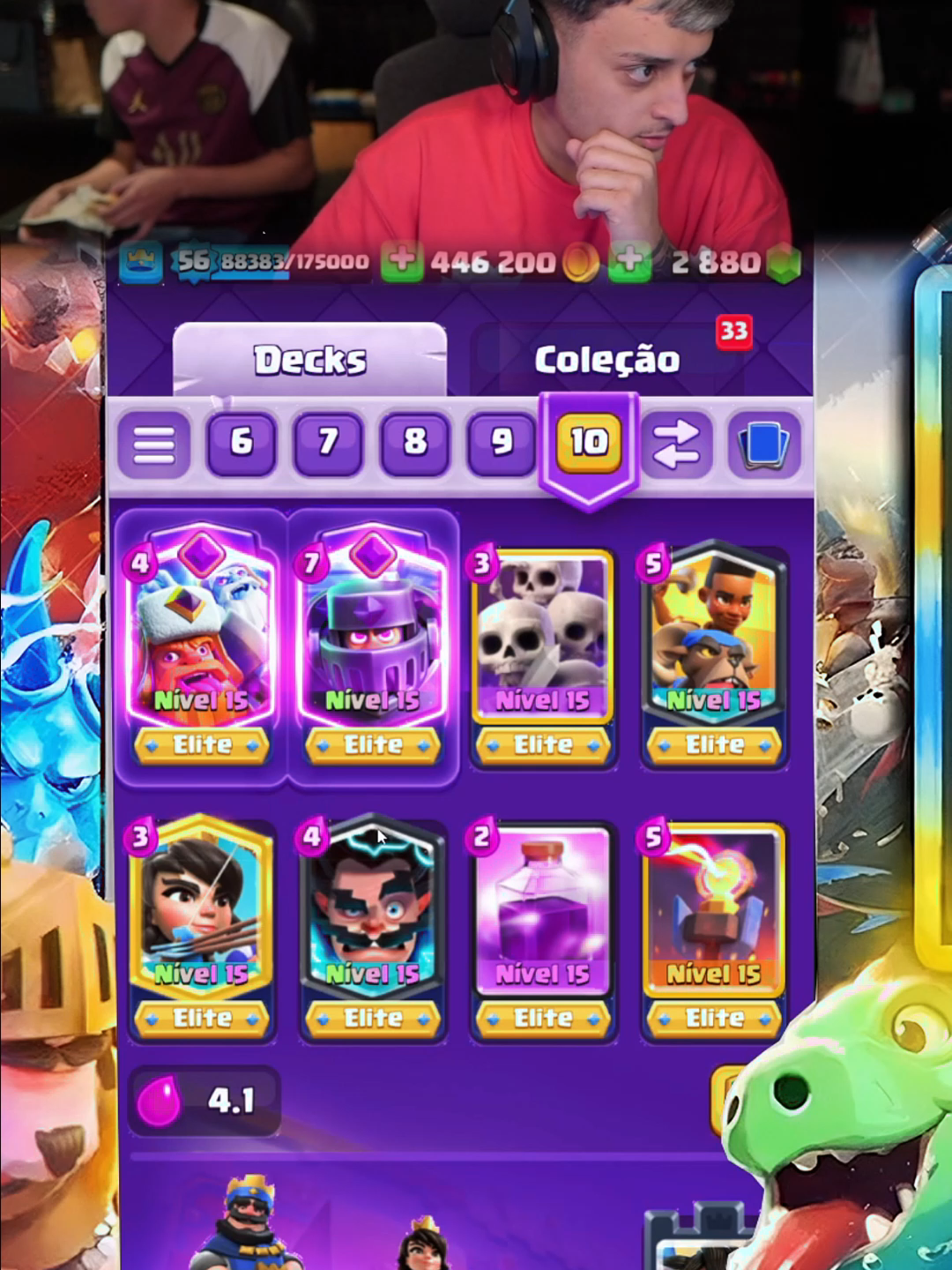 DONA RUMO AO MESTRE 3! 💥 Será que ele consegue? 👑 #ClashRoyale #ClashRoyale #dona #donaclashroyale #clashroyale #loudgg #loudcoringa #yuri22 #loud