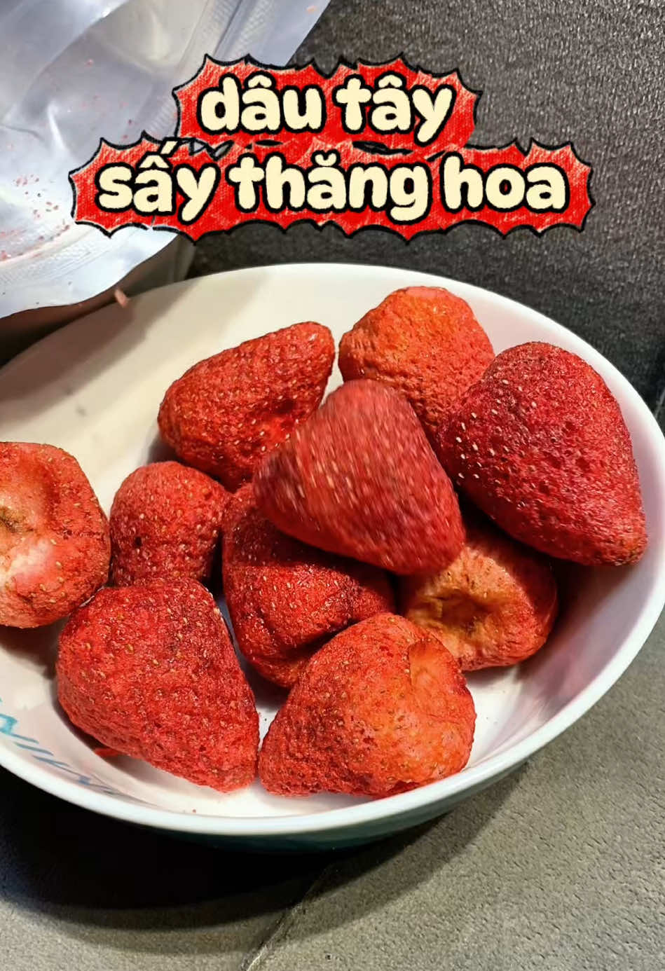 dâu tây sấy thăng hoa #dâutâysấythănghoa 
