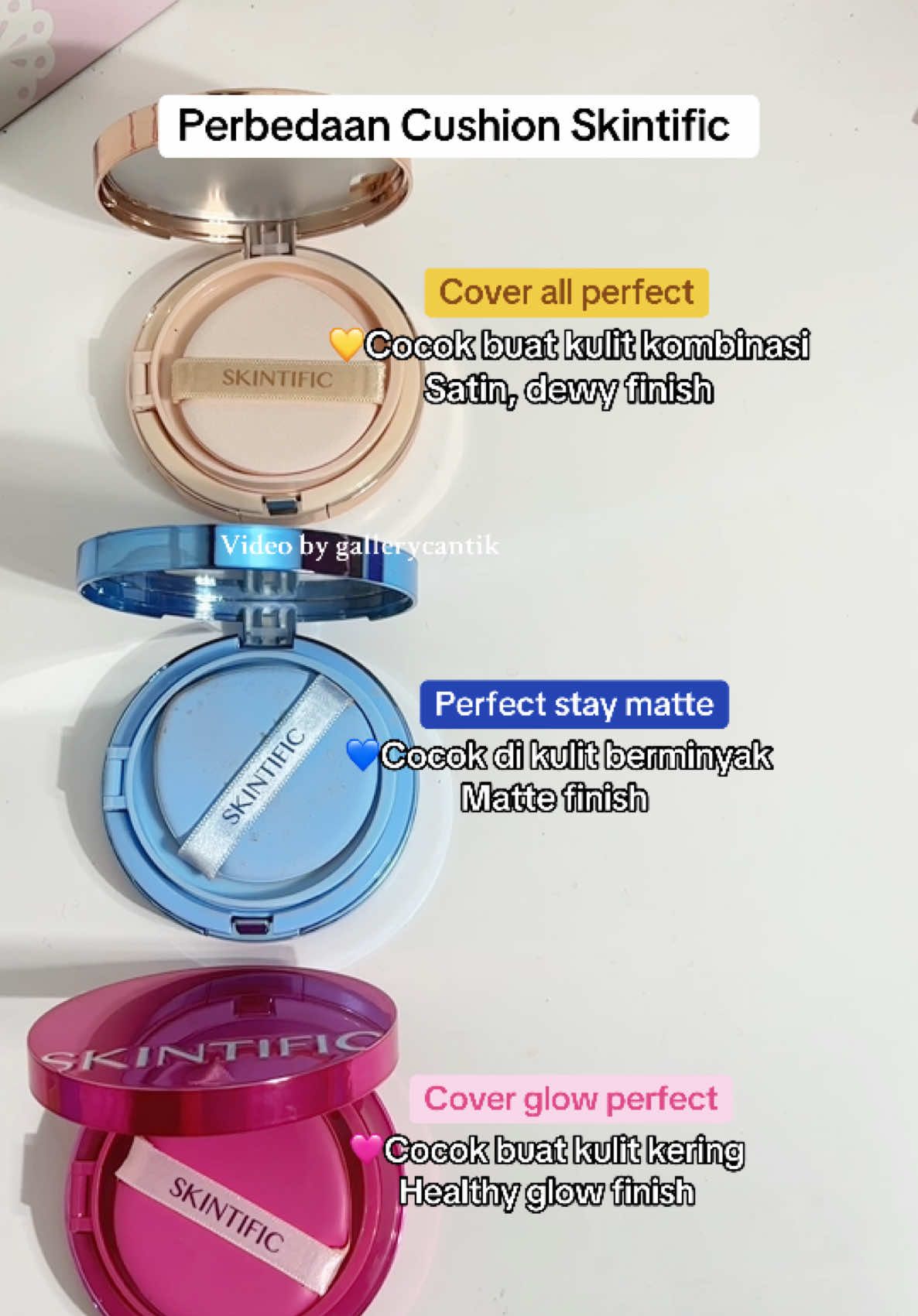 Jangan bingung lagi yaa 🤩🩷 #cushionskintific #skintific 