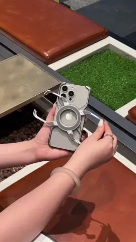 Unique X Metal Rotating Magnetic Phone Case