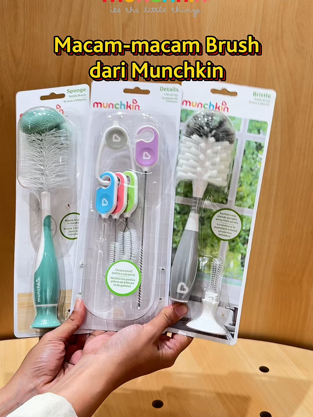 kalo kalian paling suka brush munchkin yang mana nih moms?!#fyp #viral