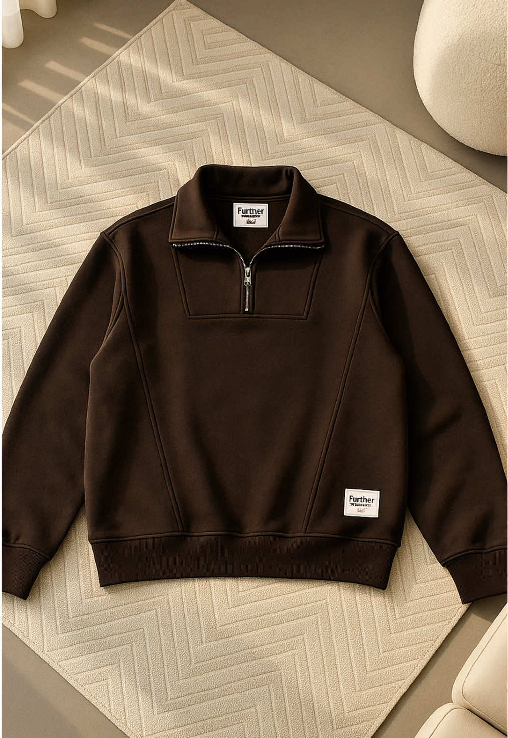 sweater halfzip cutting boxy barhaws #halfzip #sweater #jaketboxy 