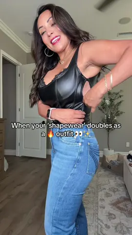Serving curves and confidence ✨ The Popilush faux leather + lace shapewear bodysuit smooths in all the right places while looking like a statement piece. Wear it under clothes or let it shine on its own—either way, it’s giving 🔥. #bodysuitshapewear #Shapewear#FauxLeatherLook #popilush #tiktokshopfalldealsforyou  Sales may vary per account Results may vary