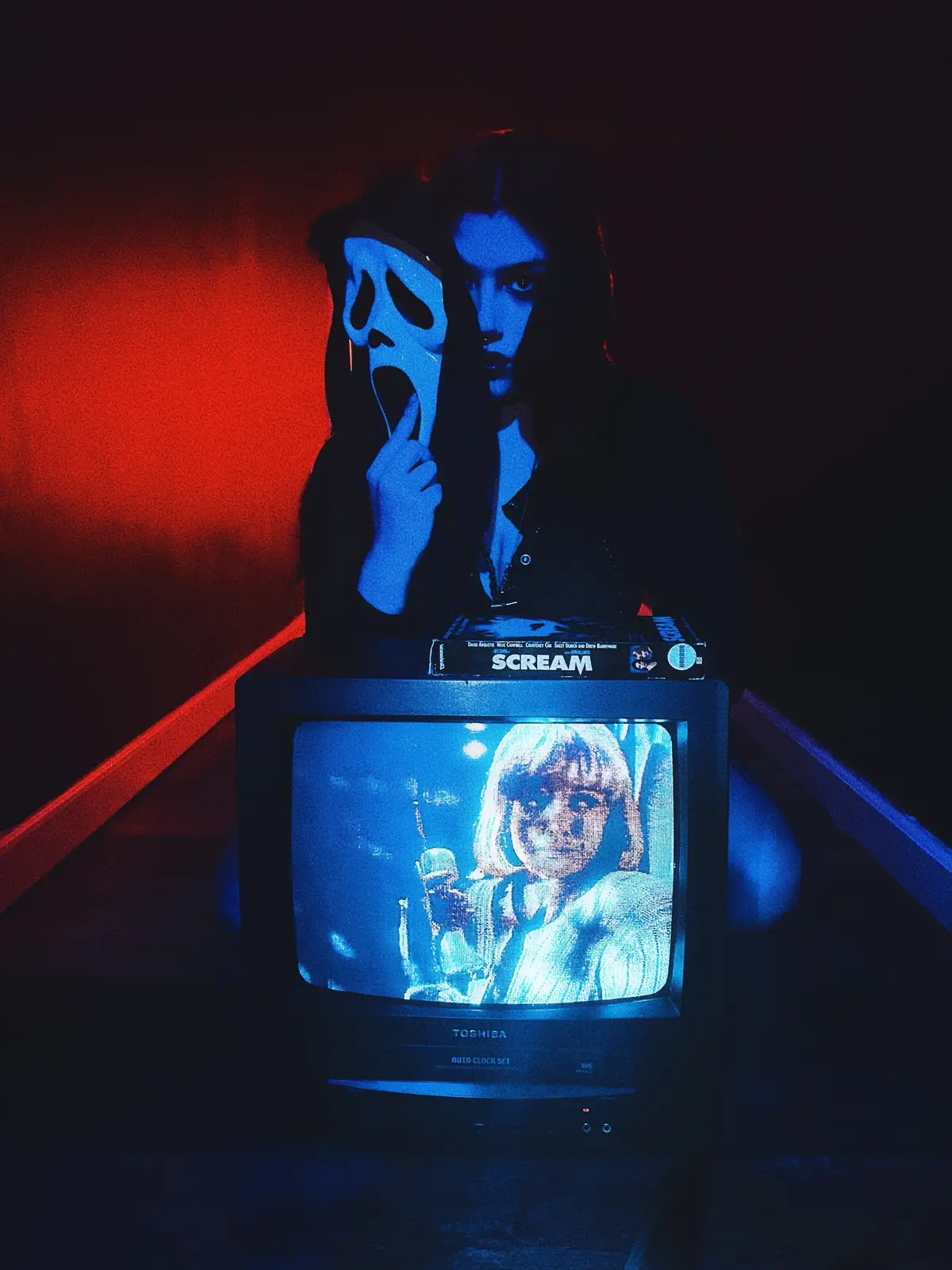 surprise, sidney! (no A.I ofc) #ghostface #scream #horror #screamedit 