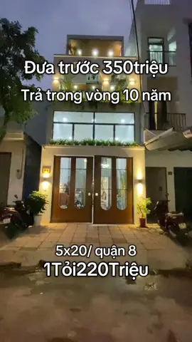 Nhà quận 8 nhỏ nhỏ xinh xinh / 1Tỏi220Triệu/ 5x20