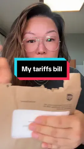 A breakdown of my first bill for #tariffs from #India since the new #UStariffs went into effect. #smallbusinessowner #smalljewelrybusiness 