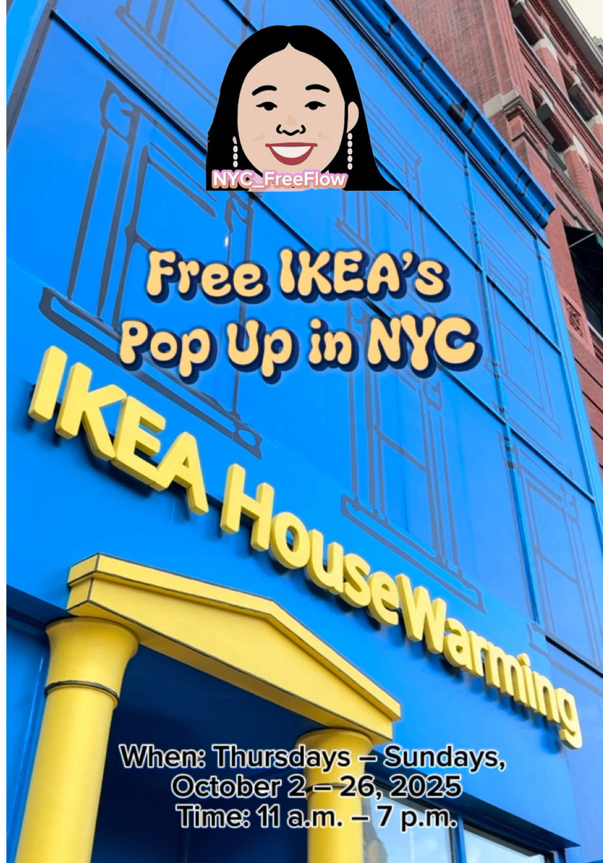 So excited to be invited to IKEA’s Housewarming Party here in NYC 🗽✨ Thank you for having me.  IKEA House Warming in Union Square, an immersive cooking and eating experience. Explore, taste and take home plenty of ideas for your dream kitchen. Where: Union Square, 31 E 17th Street, New York, NY When: Thursdays – Sundays, October 2 – 26, 2025 Time: 11 a.m. – 7 p.m. (Saturdays: doors open to IKEA Family members at 11 a.m. and to the public at 11:30 a.m.) Events and activities listed are subject to change and will vary daily. Not all activities occur every day. #nycfreeflow#nyc #ikea#nycpopup #freethingstodoinnyc @IKEA USA @IKEA Deutschland @IKEAUK @IKEA Switzerland 
