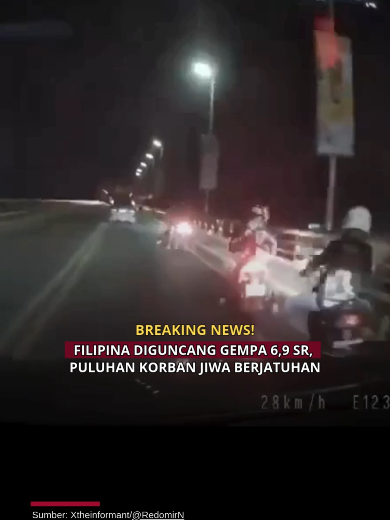 Breakingnews! Filipina Diguncang Gempa 6,9 SR, Puluhan Korban Jiwa Berjatuhan. Gempa bumi berkekuatan M 6,9 mengguncang lepas pantai Kota Cebu, Filipina, sekitar pukul 21.59 waktu setempat (20.59 WIB) pada Selasa (30/9). Episentrum berada sekitar 11 km dari Calape. Getarannya begitu kuat hingga meruntuhkan bangunan dan memutus aliran listrik di berbagai wilayah. Tragisnya, bencana ini merenggut setidaknya 27 nyawa dan melukai lebih dari 140 orang. Gempa susulan masih terasa, membuat warga hidup dalam ketakutan. Doa terbaik kita panjatkan untuk saudara-saudara di Filipina. Semoga para korban diberi kekuatan, dan pemulihan segera datang.  -muti #breakingnews#gempa #filipina #PrayForPhilippines #philippines #Cebu  #GempaFilipina #BreakingNews #Bencanalam #gempabumi #viral  #newsupadate