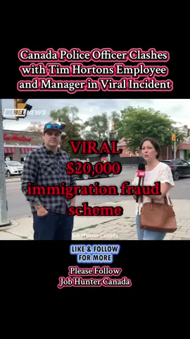 Viral: A heated altercation between a Canadian police officer and a Tim Hortons employee, along with the store manager, has gone viral online. The video shows the officer visibly frustrated, sparking debates over workplace conduct, authority, and customer service in Canada. #timhortons #canada_life🇨🇦 #surrey #ontario #toronto 