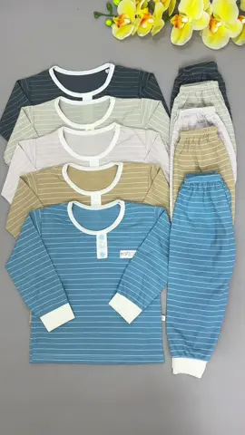 Bộ dài tay cúc trụ chất tăm lụa Hàn cho bé trai #bapbotkids #bodaitaybegai #botamlanhchobe #quanaotreem #xuhuong 