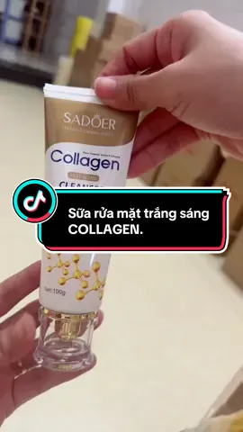 Sữa rửa mặt trắng sáng COLLAGEN hỗ trợ sạch da kiềm dầu đây ạ. #ngocyenevadoctor #suaruamat #ticktockshop #suaruamatcollagen 