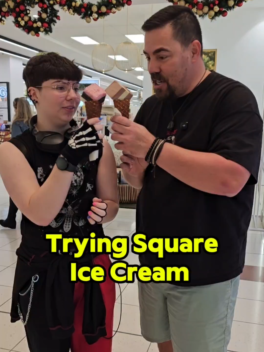 Are you sick of round ice cream? Join me and my dad @Lawrence Lotze  as we try square ice cream at Treble Cone Ice Cream @TrebleCone  . 📍Treble Cone Ice Cream, Sylvia Park. Video 273 of 365  #viralicecream #tiktokicecream #aucklandeats #icecream #trending 