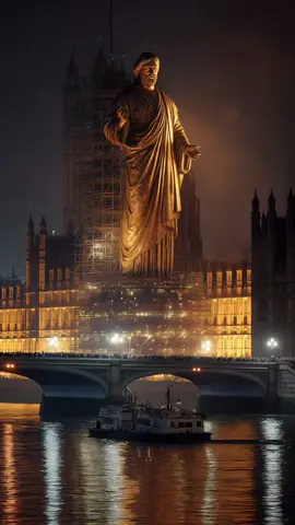 TONIGHT IN LONDON: This towering Christ monument was unveiled beside Big Ben, along the Thames. Thousands gathered in pray. Spotlights lit the sky as believers and onlookers alike described it as one of the most breathtaking monuments in modern history. Psalm 72:8 says: ‘May he rule from sea to sea and from the River to the ends of the earth.’ Would you travel to London to see this? 👀