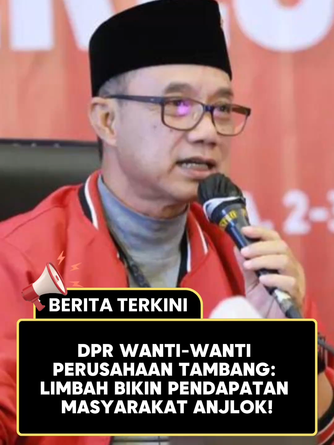 Limbah tambang itu bukan sekadar masalah lingkungan aja, tapi juga bikin kantong rakyat makin tipis Budi S. Kanang Anggota Komisi VI DPR RI Fraksi PDI Perjuangan  udah wanti-wanti, jangan sampe perusahaan cuma mikirin cuan, tapi ngorbanin pendapatan masyarakat sekitar.  Kalau alam rusak nelayan, petani, pedagang ikutan sengsara. Jangan sampe deh!   #StopLimbahTambang #SuaraRakyat #JagaLingkungan #DPRBersuara #EkonomiKerakyatan #fraksipdiperjuangan  #viraltiktok  #fypage