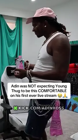 Adin was NOT expecting Young Thug to be this COMFORTABLE on his first ever live stream 😭🙏 #adinross #youngthug 