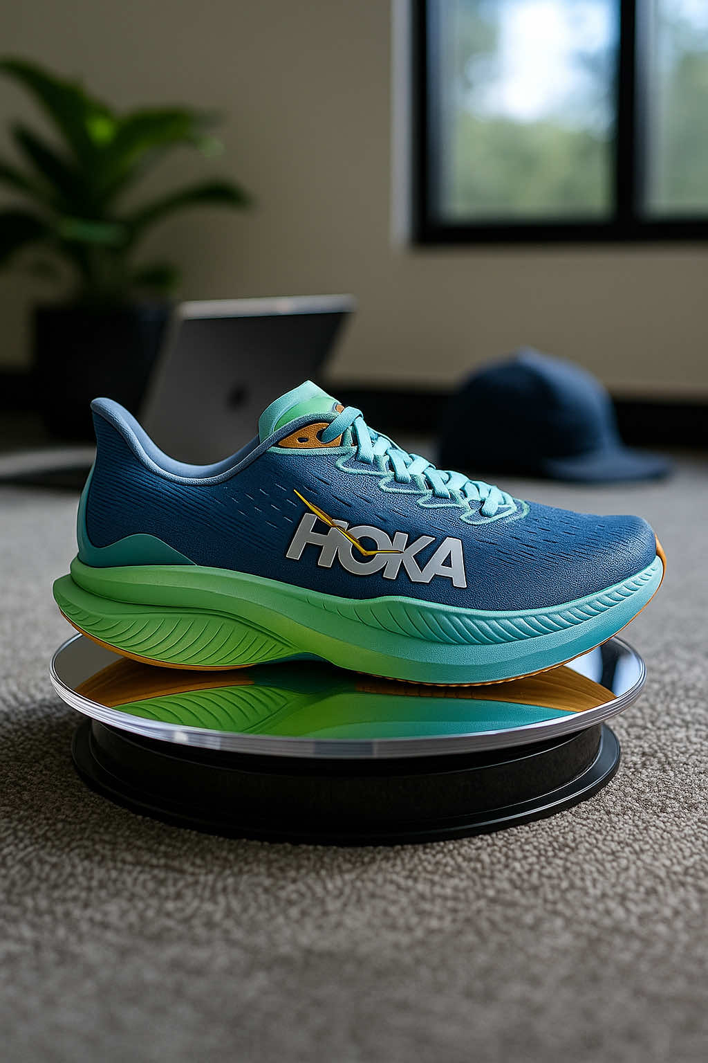 Langkah lebih lebar, rasa lebih nyaman. 👟⚡️ #HokaMach6Wide #duskshadow #hoka 