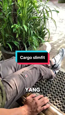Harga terjangkau cargo slimfit #promoguncang1010 #outfitideas 