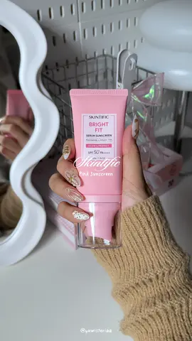 PINK SUNSCREEN SKINTIFIC? instant tone up & glowing! @SKINTIFICPH  #sunscreen #skintificsunscreen #sunscreenviral #sunscreenreview #skintific #skintific #pink #sunscreenbrightfit