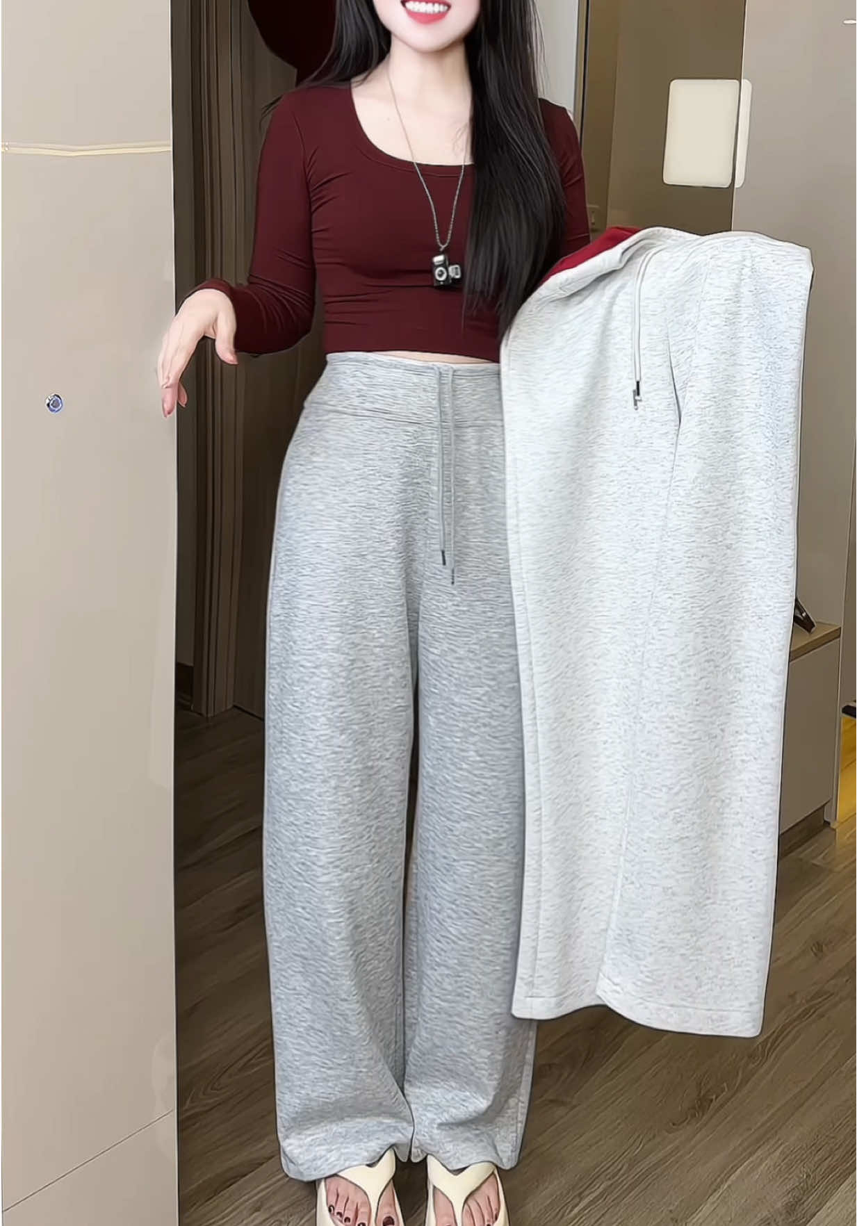 Quần suông nỉ kiểu lạ mắt xinh lắm mấy bà ơi 😉😉#quan  #quansuong #quansuongnu #quansuongongrong #quansuongni