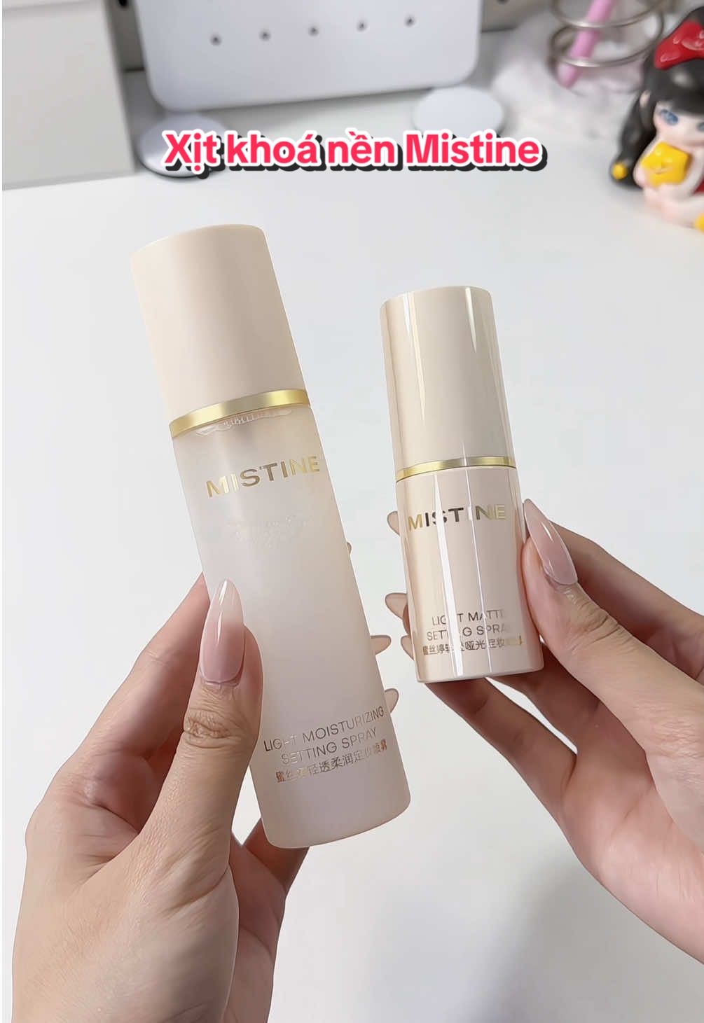 xịt khoá nền quốc dân Mistine #mistine #mistinevn #xitkhoanen #settingspray #xitkhoamakeup 
