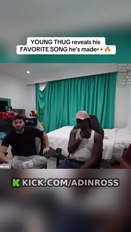 YOUNG THUG reveals his FAVORITE SONG he’s made👀🔥#fyp #youngthug #adinross #viral #kick 
