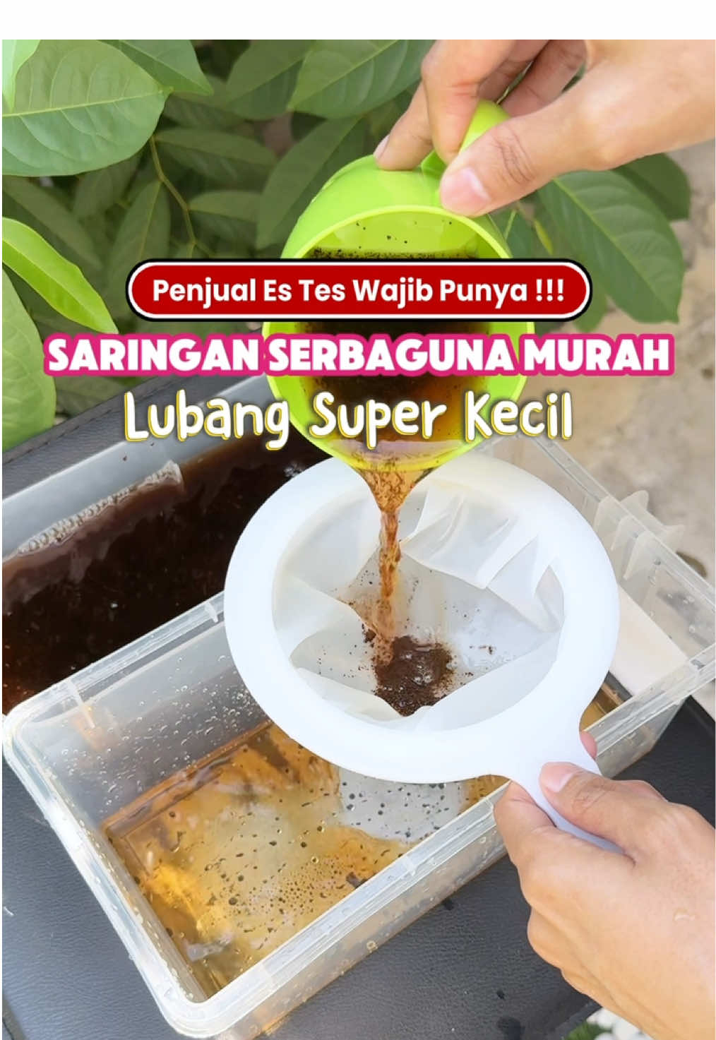 Saringan Serbaguna Lubang Super Kecil 😍 . #saringanserbaguna #saringanteh #saringankopi #saringantehmurah #saringansusukedelai  