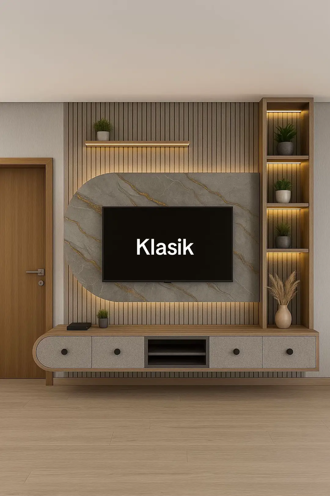 Inspirasi yang mau buat ruang tv / bacdrop tv dengan nuansa yang berbeda #ruangtv #interiordesign #homedecor #dekorasirumah #furniture 