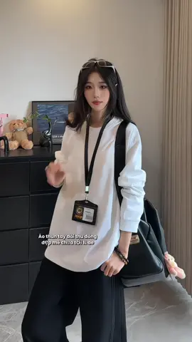Áo thun tay dài #xuhuongtiktok #aothuntaydai #viral #muadong #sale1010  @Bán đồ siêu cute nội địa 
