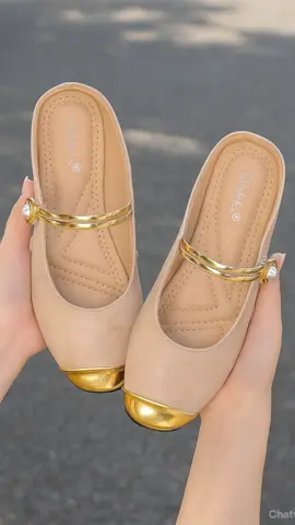 Byonc Flatshoes Ballerina Wanita Olivia Mutiara Korea, Sandal Wanita